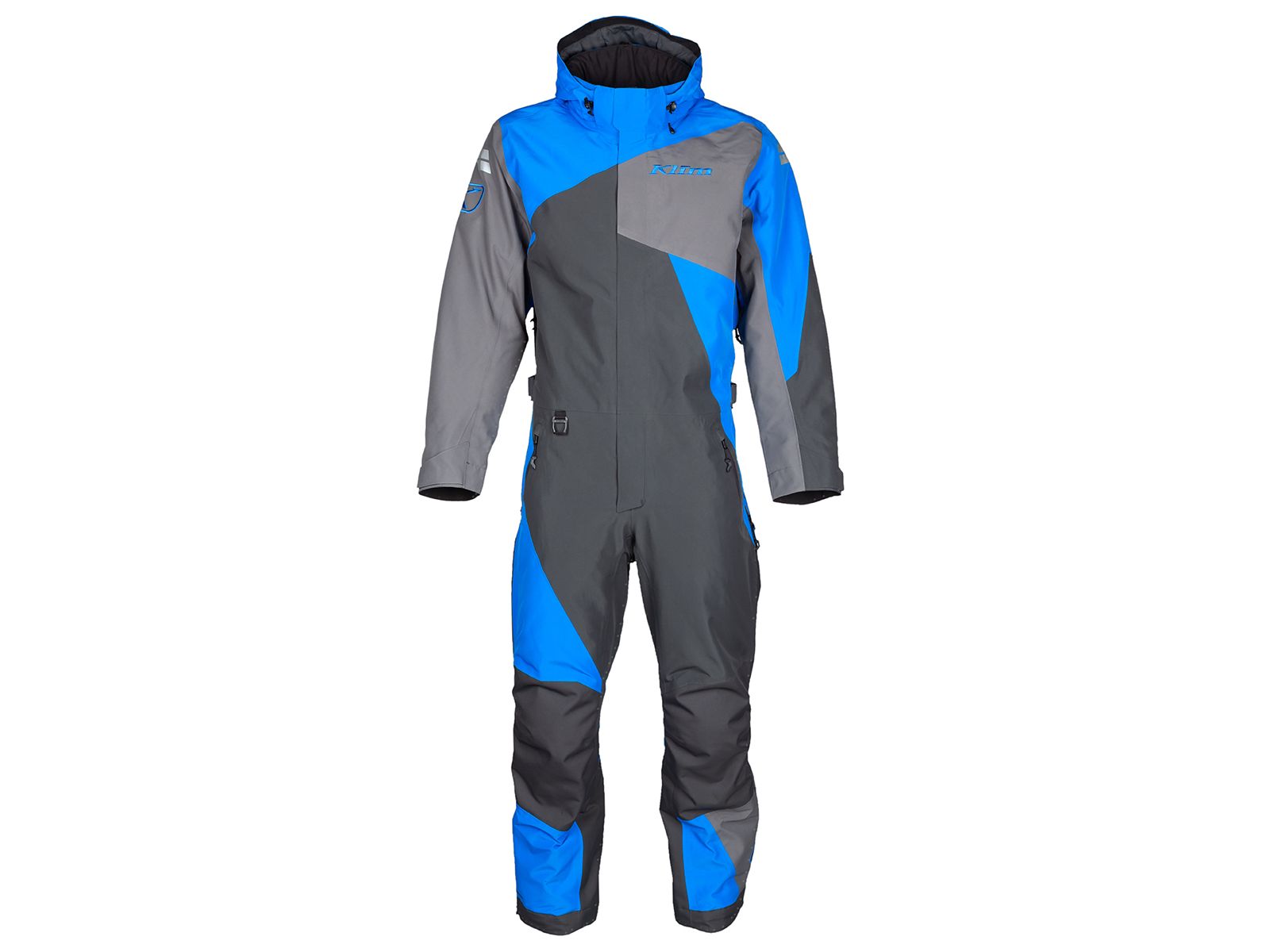 Снегоходный комбинезон KLIM RAILSLIDE ONE-PIECE Asphalt - Electric Blue Lemonade