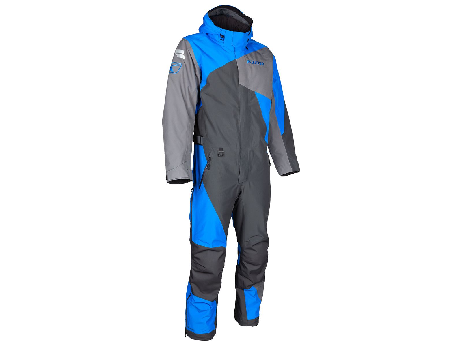 Снегоходный комбинезон KLIM RAILSLIDE ONE-PIECE Asphalt - Electric Blue Lemonade