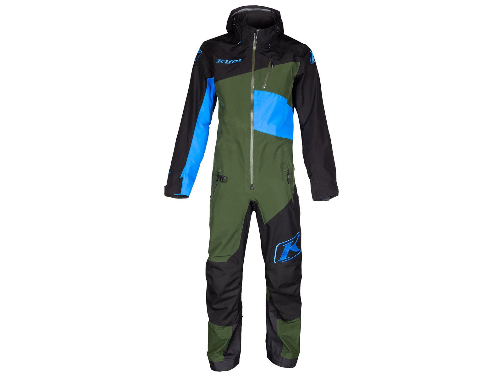 Снегоходный комбинезон KLIM RIPSA ONE-PIECE Kombu Green - Electric Blue Lemonade