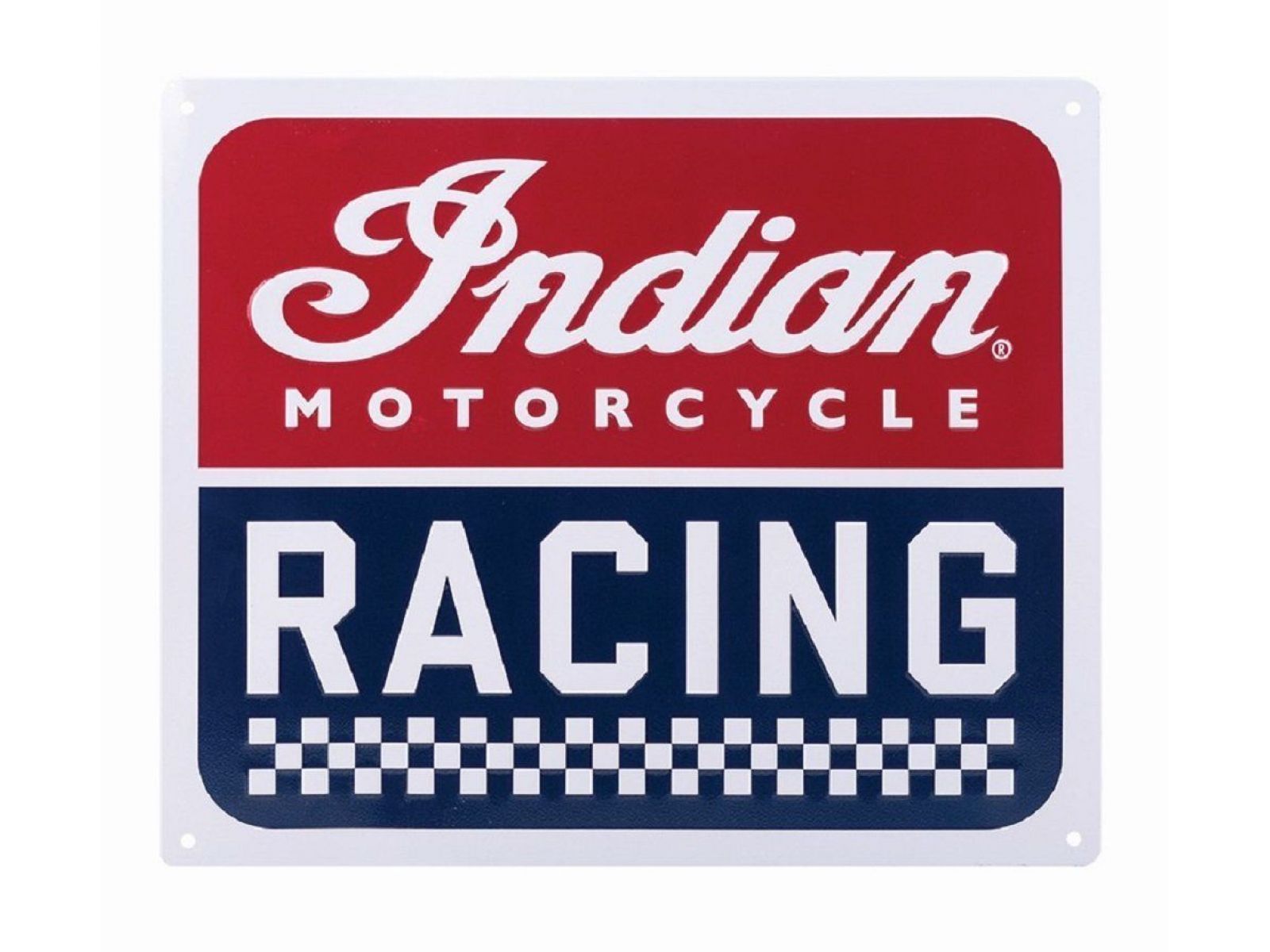 Табличка металлическая INDIAN MOTORCYCLE RACING