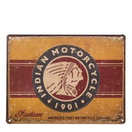 Табличка металлическая INDIAN FIRST MOTORCYCLE