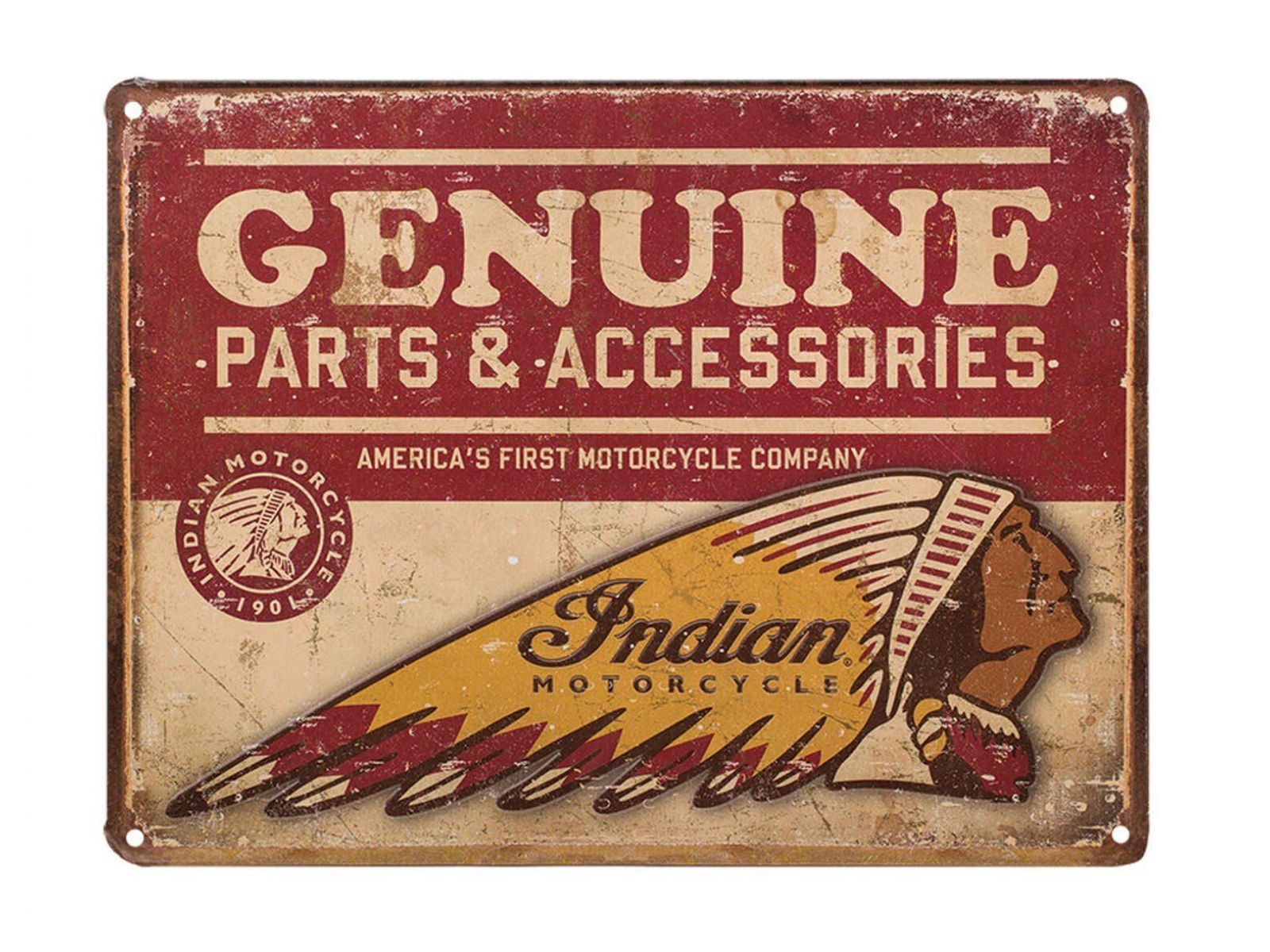 Табличка металлическая INDIAN GENUINE PARTS & ACCESSORIES