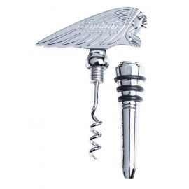 Набор штопор и пробка INDIAN Silver