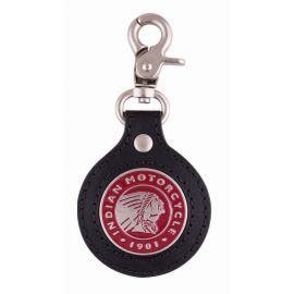 Брелок INDIAN ICON LEATHER Black/Red