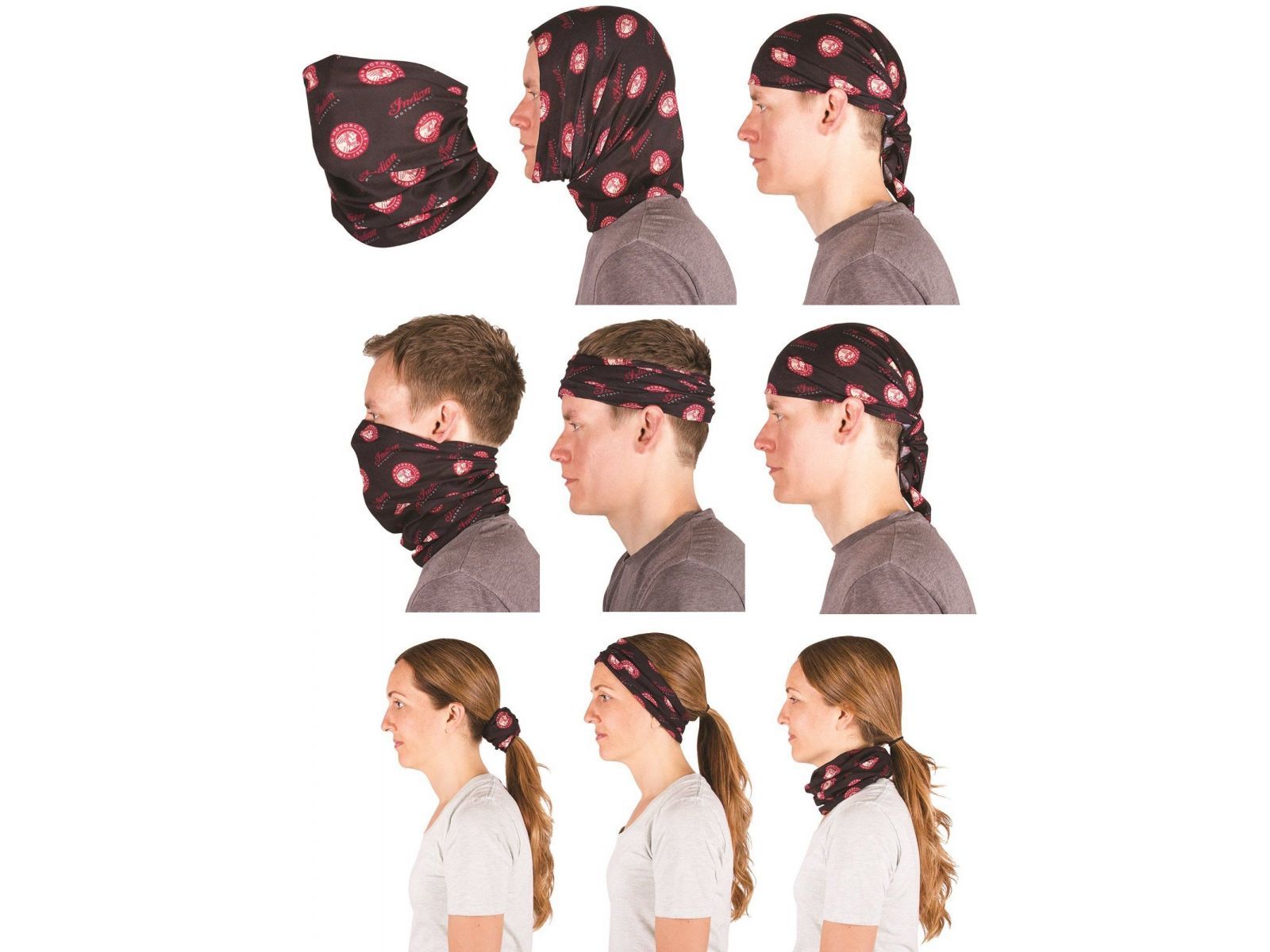 Бафф INDIAN UNIVERSAL Black/Red