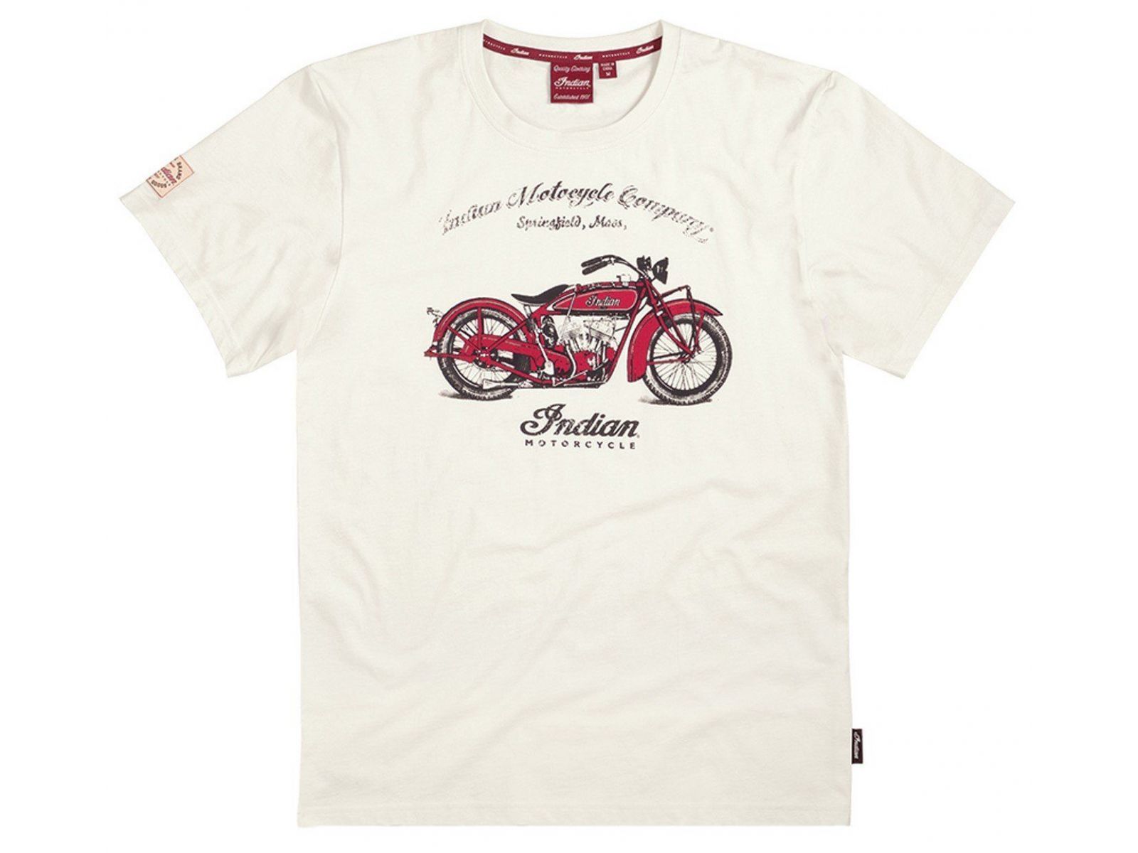 Футболка INDIAN 1920 SCOUT BIKE White