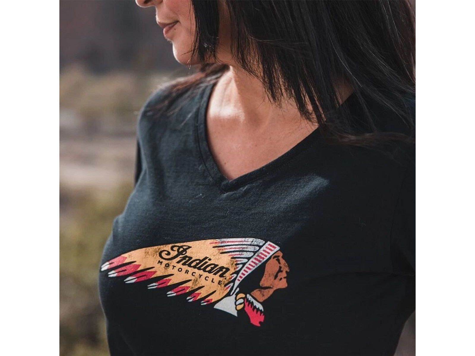 Футболка женская INDIAN HEADDRESS Black