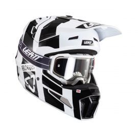 Мотошлем LEATT Moto 3.5 Helmet Kit Black/White