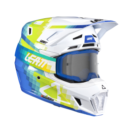 Мотошлем LEATT Moto 7.5 Helmet Kit Pixel Blue