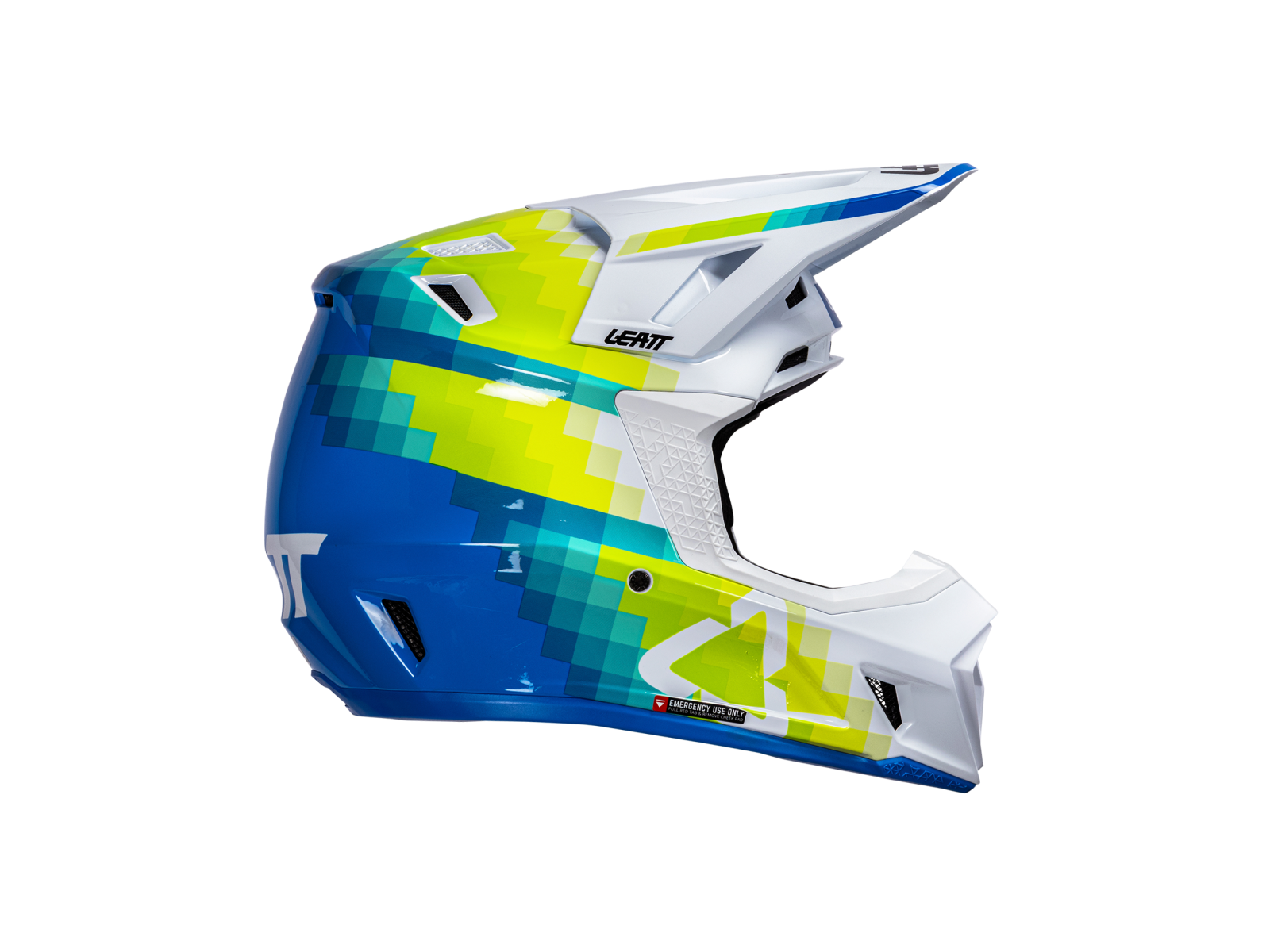 Мотошлем LEATT Moto 7.5 Helmet Kit Pixel Blue