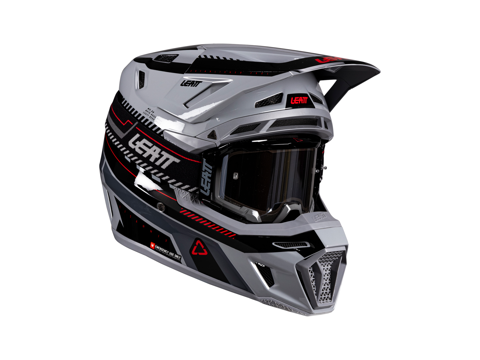 Мотошлем LEATT Moto 8.5 Helmet Kit Grey