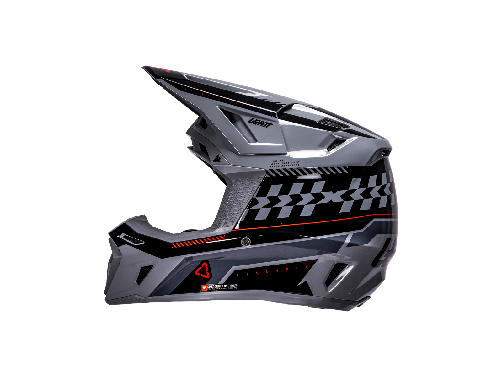 Мотошлем LEATT Moto 8.5 Helmet Kit Grey