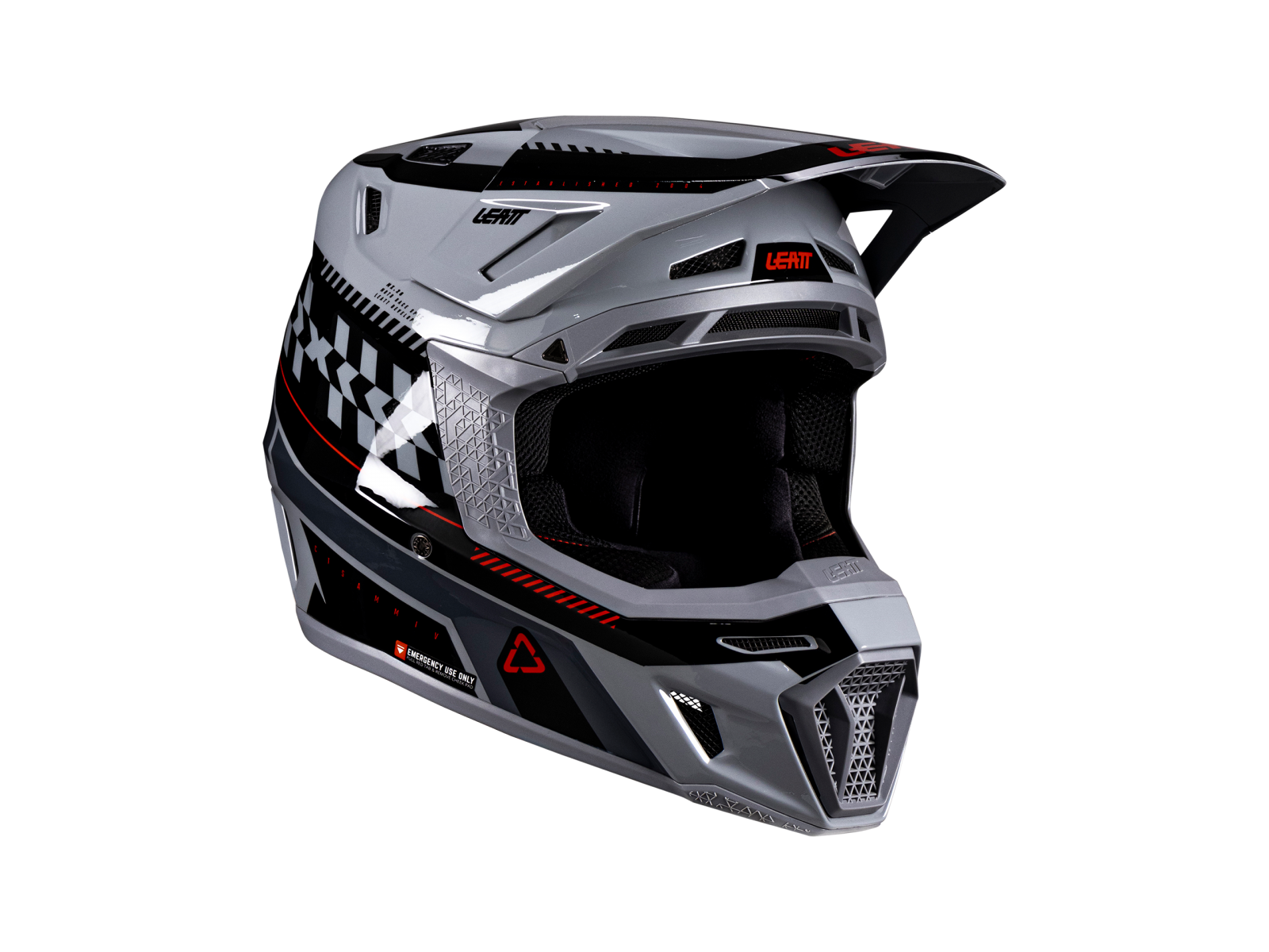 Мотошлем LEATT Moto 8.5 Helmet Kit Grey
