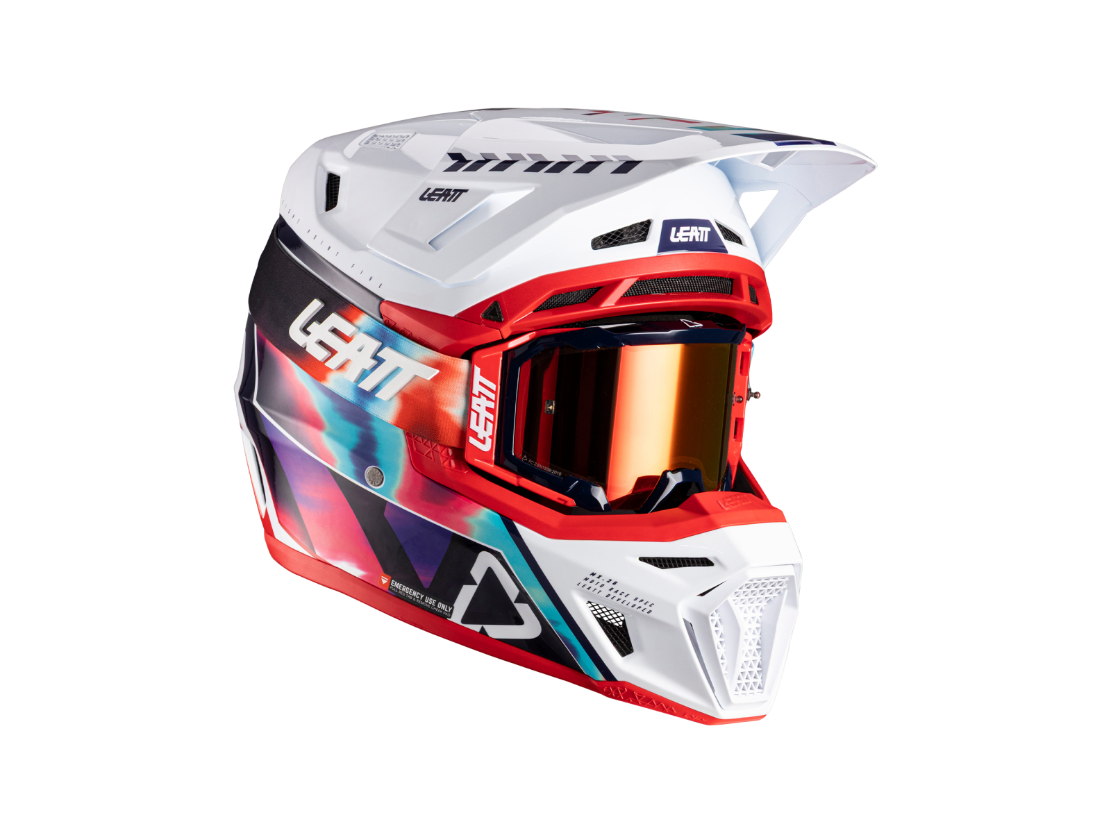 Мотошлем LEATT Moto 8.5 Helmet Kit Royal Blue/Red