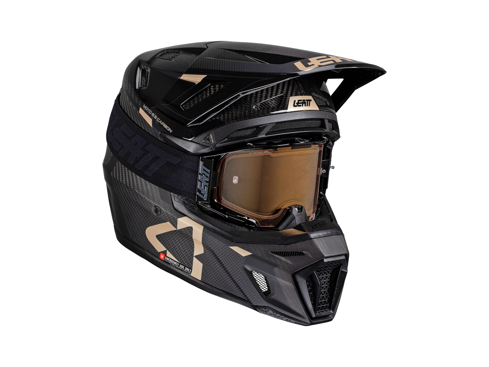 Мотошлем LEATT Moto 9.5 Carbon Helmet Kit Black