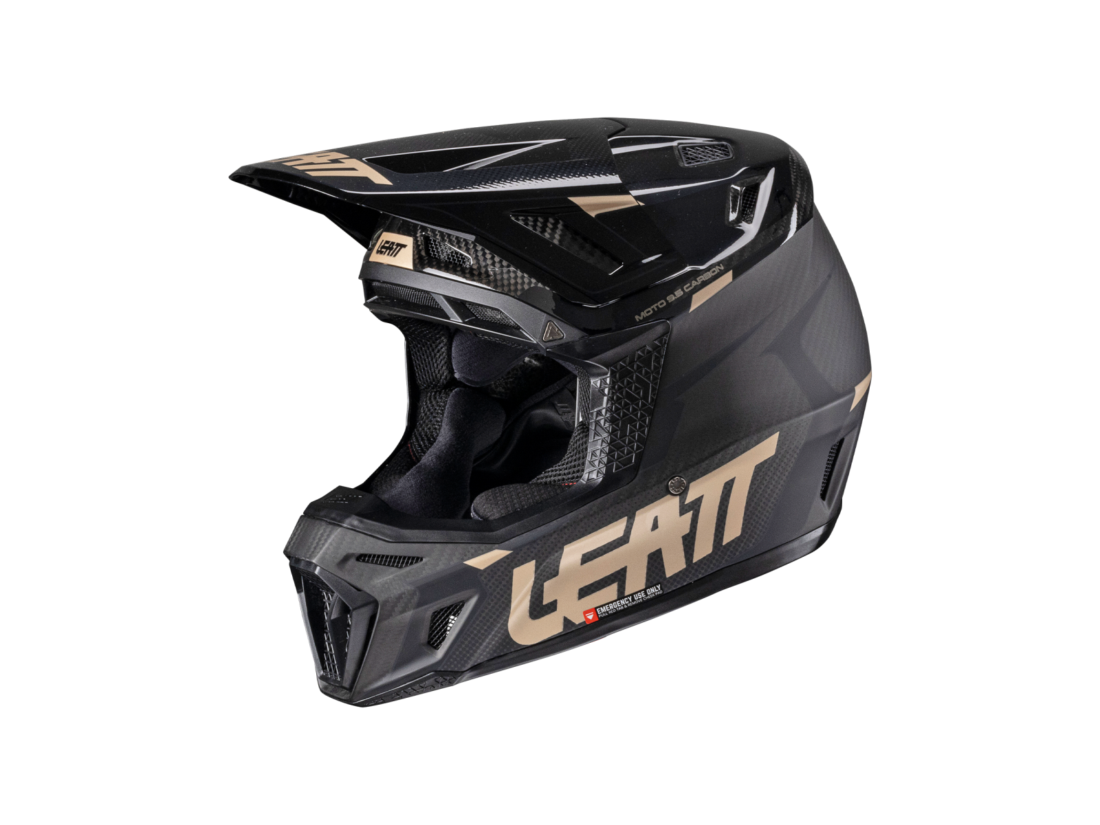 Мотошлем LEATT Moto 9.5 Carbon Helmet Kit Black