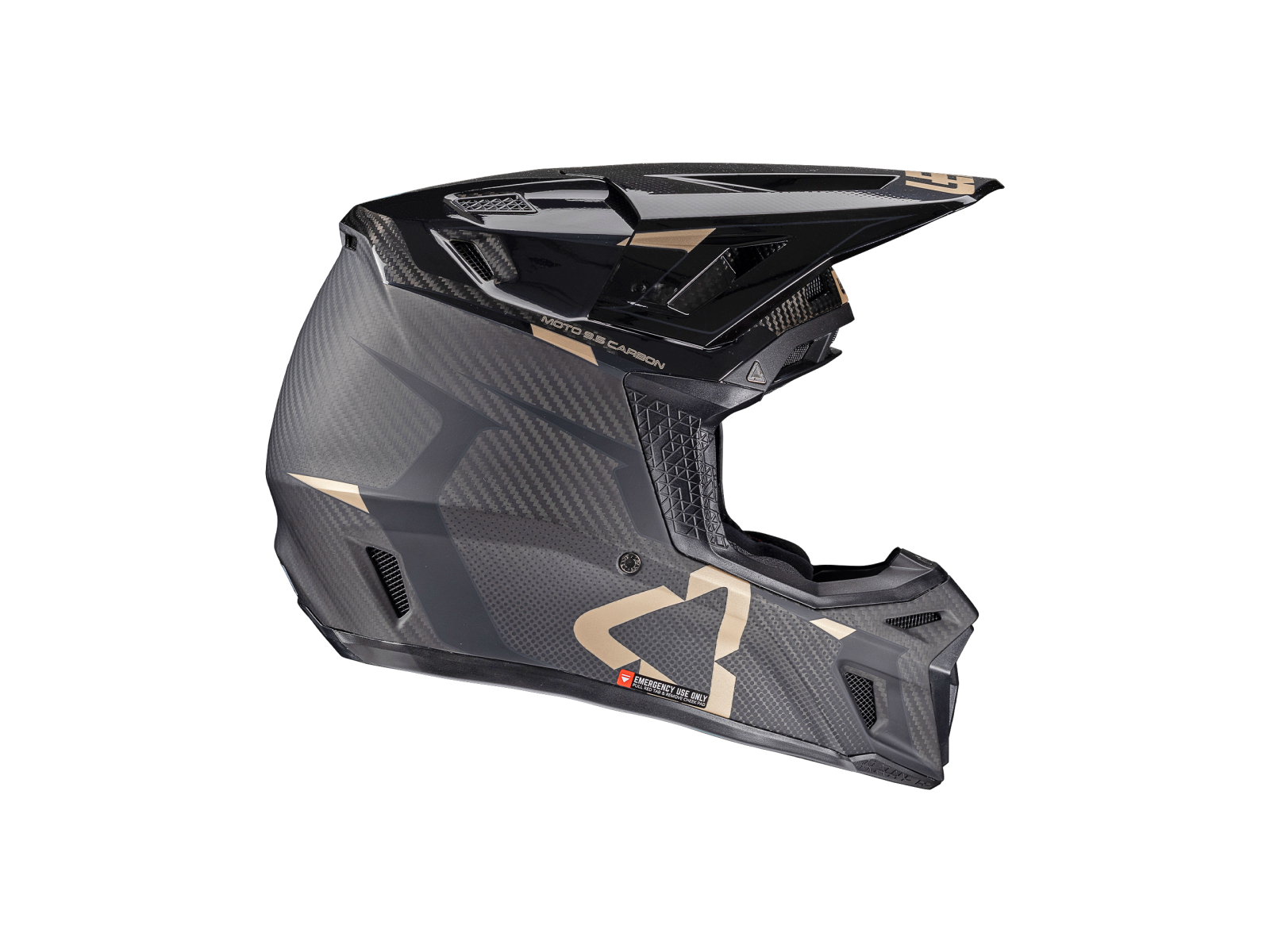 Мотошлем LEATT Moto 9.5 Carbon Helmet Kit Black