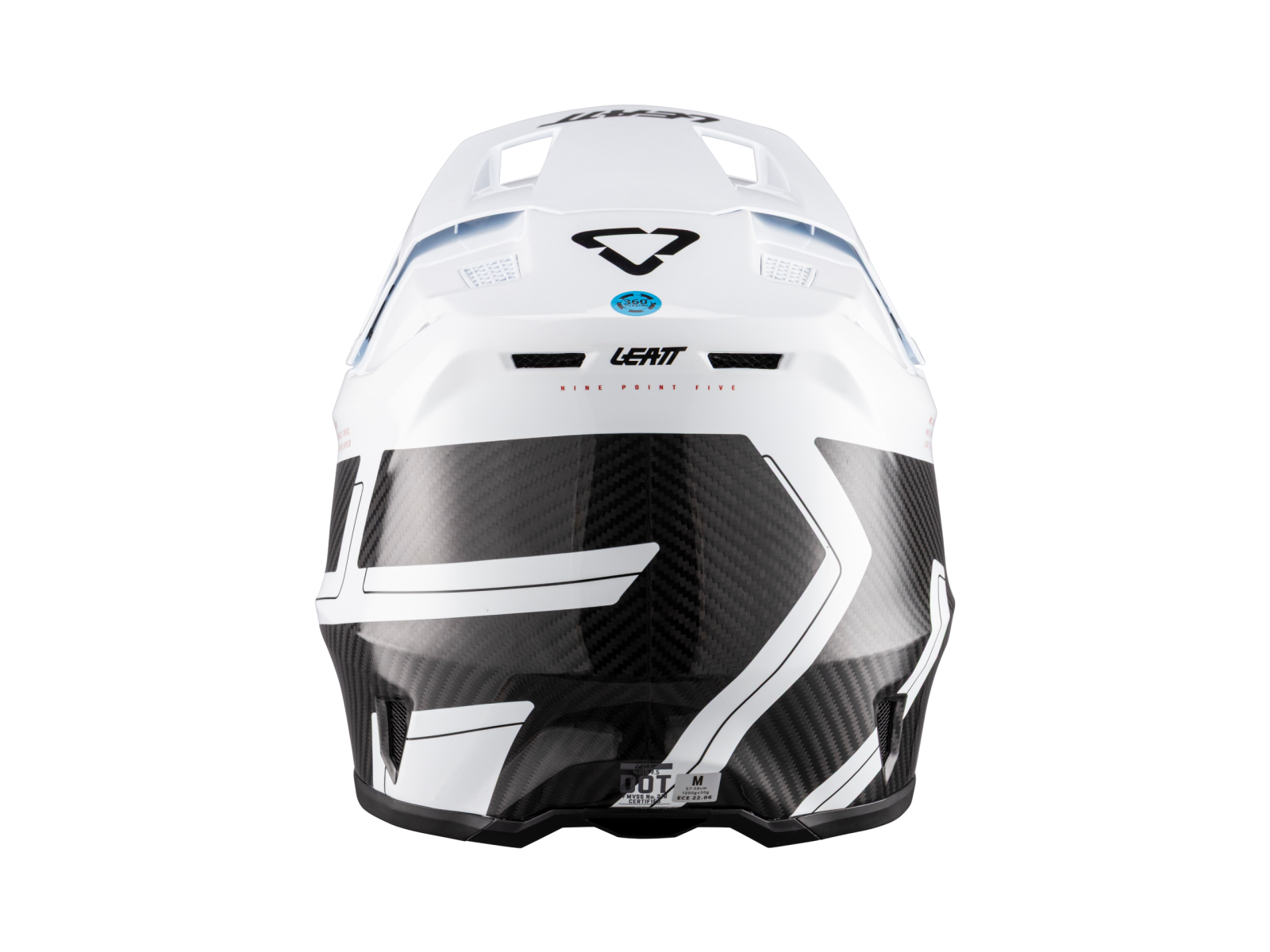 Мотошлем LEATT Moto 9.5 Carbon Helmet Kit Carbon/White