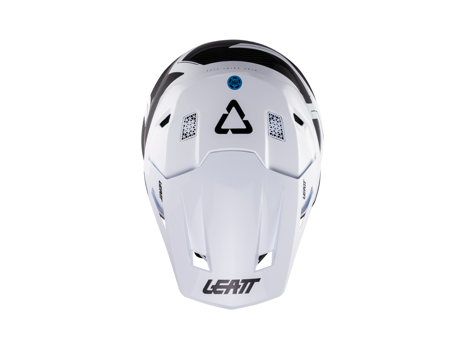 Мотошлем LEATT Moto 9.5 Carbon Helmet Kit Carbon/White