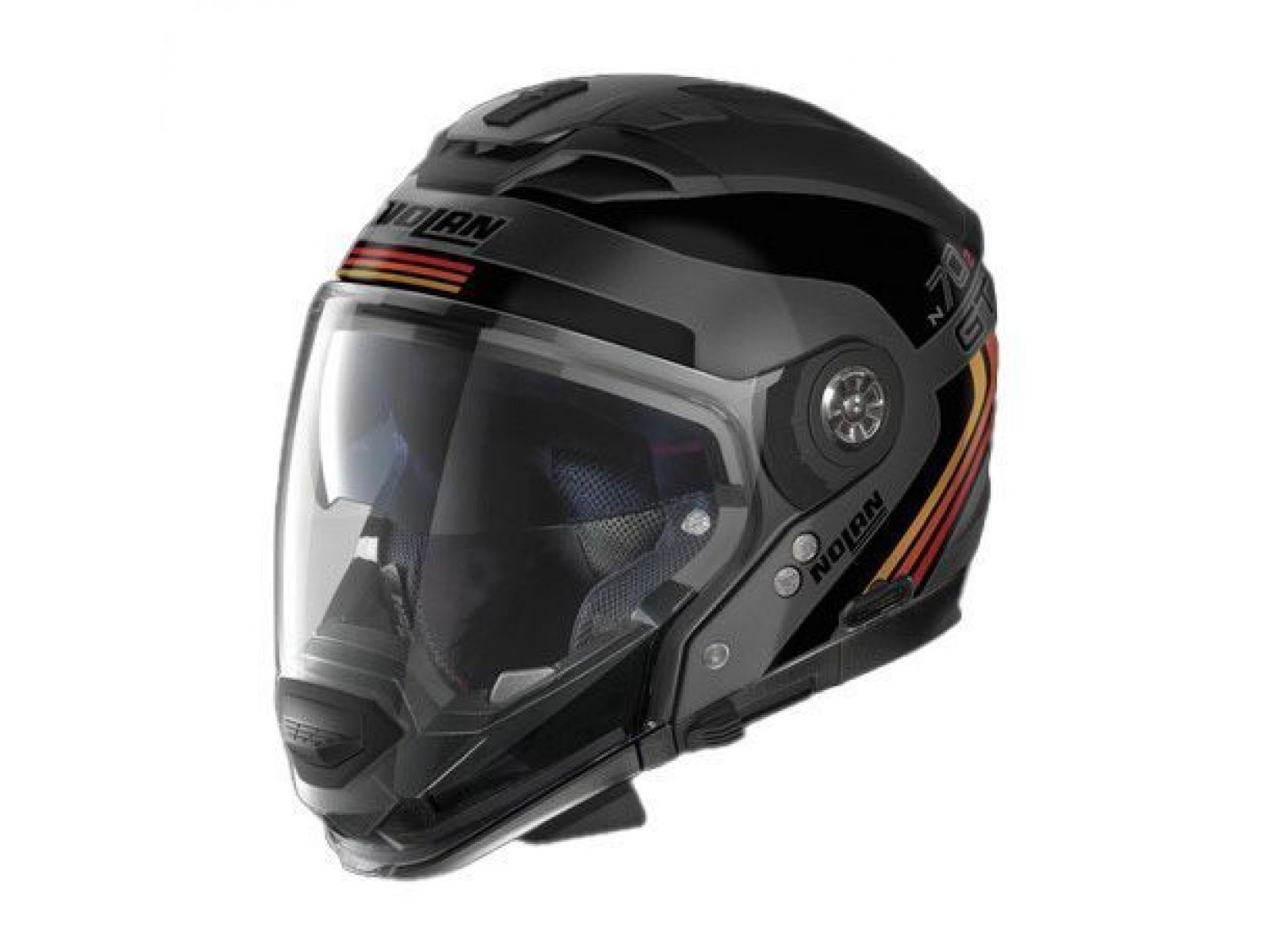 Мотошлем NOLAN N70-2 GT  (06) Jetpack N-Com 063, Flat Lava Grey/Black/Orange