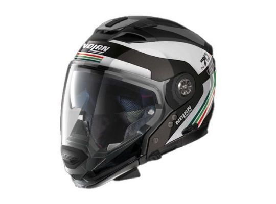 Мотошлем NOLAN N70-2 GT  (06) Jetpack N-Com 064, Metal Black/White/Tricolour/Italian Flag