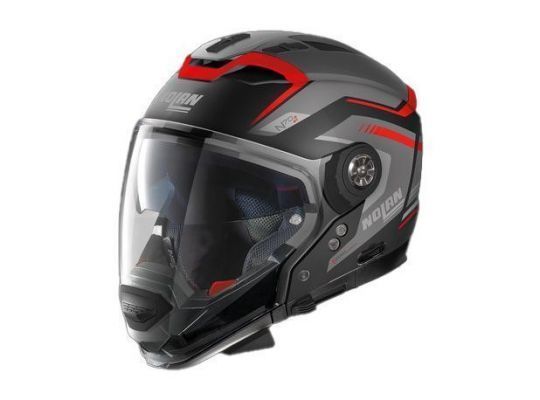 Мотошлем NOLAN N70-2 GT  (06) Switchback N-Com 058, Flat Black/Anthracite/Red