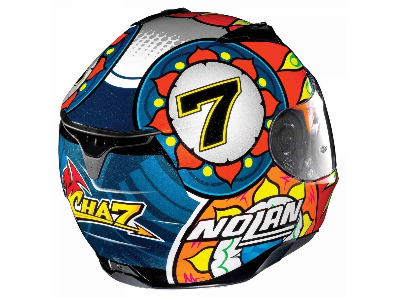 Мотошлем Nolan N87 Gemini Replica N-Com C.Davies Metal Black