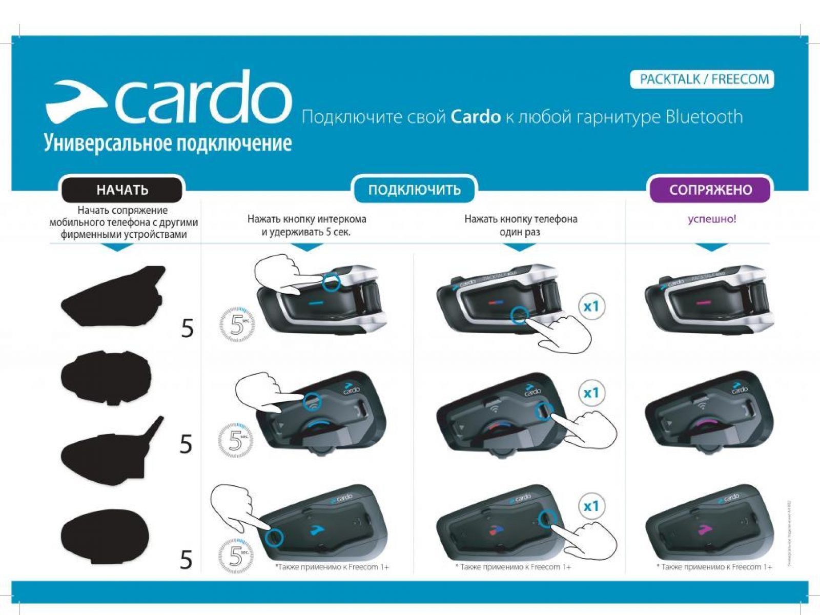 Мотогарнитура CARDO SCALA RIDER PACKTALK BOLD JBL SINGLE