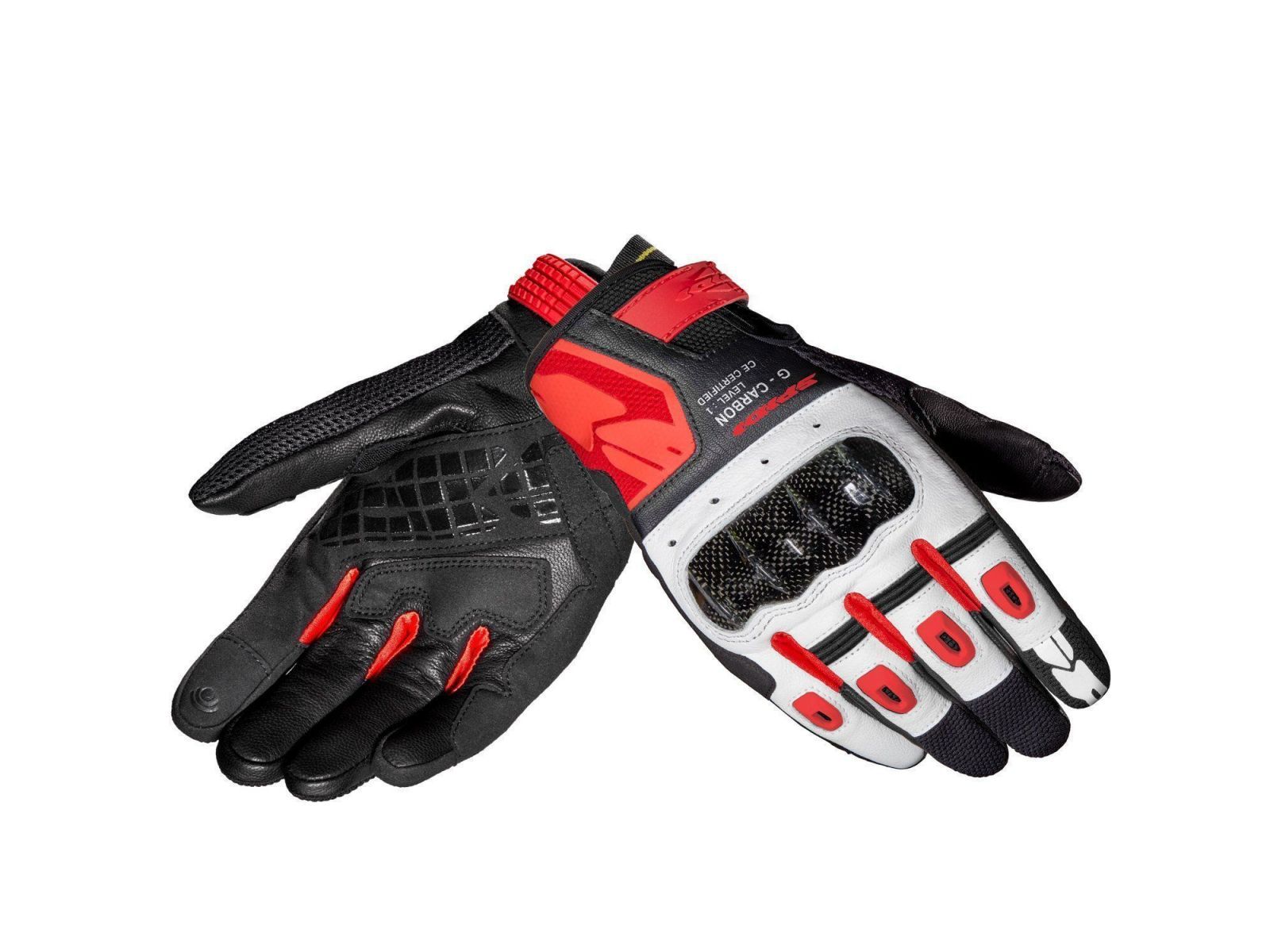 Мотоперчатки SPIDI G-CARBON Black/Red