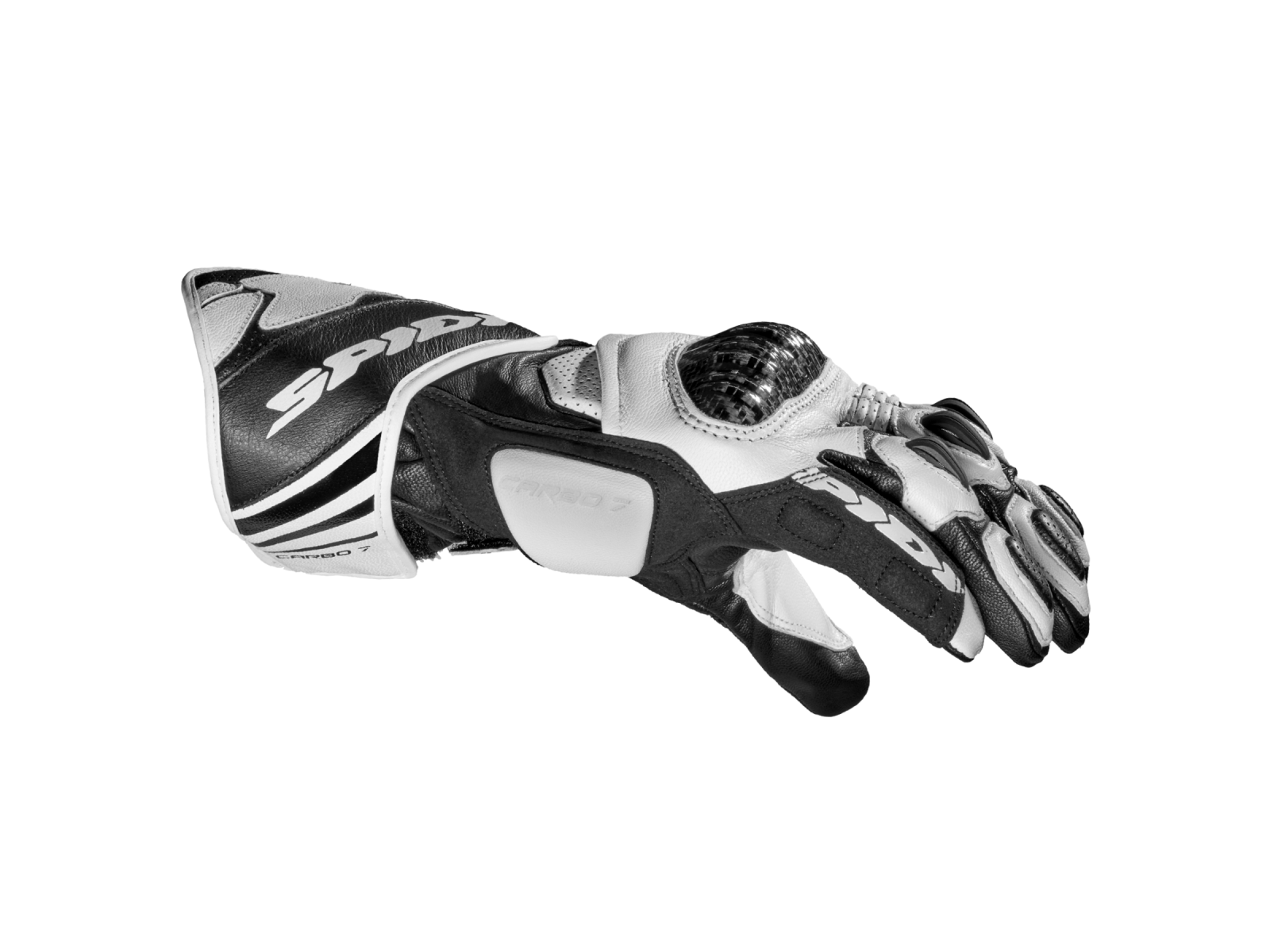 Мотоперчатки SPIDI CARBO 7 Black/White