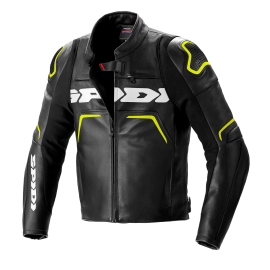 Мотокуртка SPIDI EVORIDER 2 LEATHER Black/Yellow Fluo