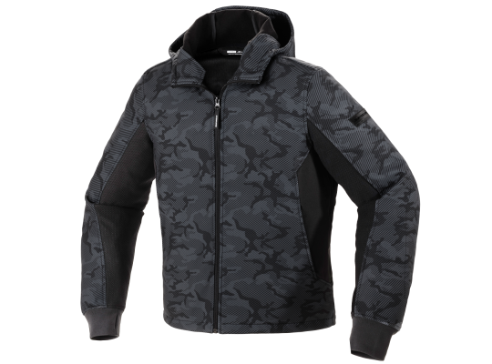 Мотокуртка SPIDI HOODIE ARMOR EVO Black Camouflage