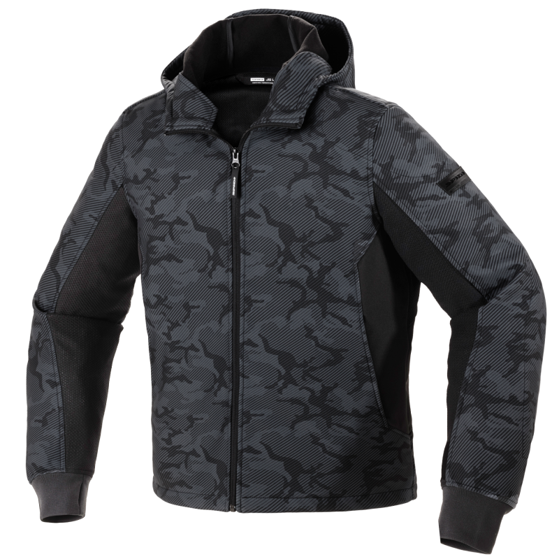 SPIDI HOODIE ARMOR EVO Black Camouflage