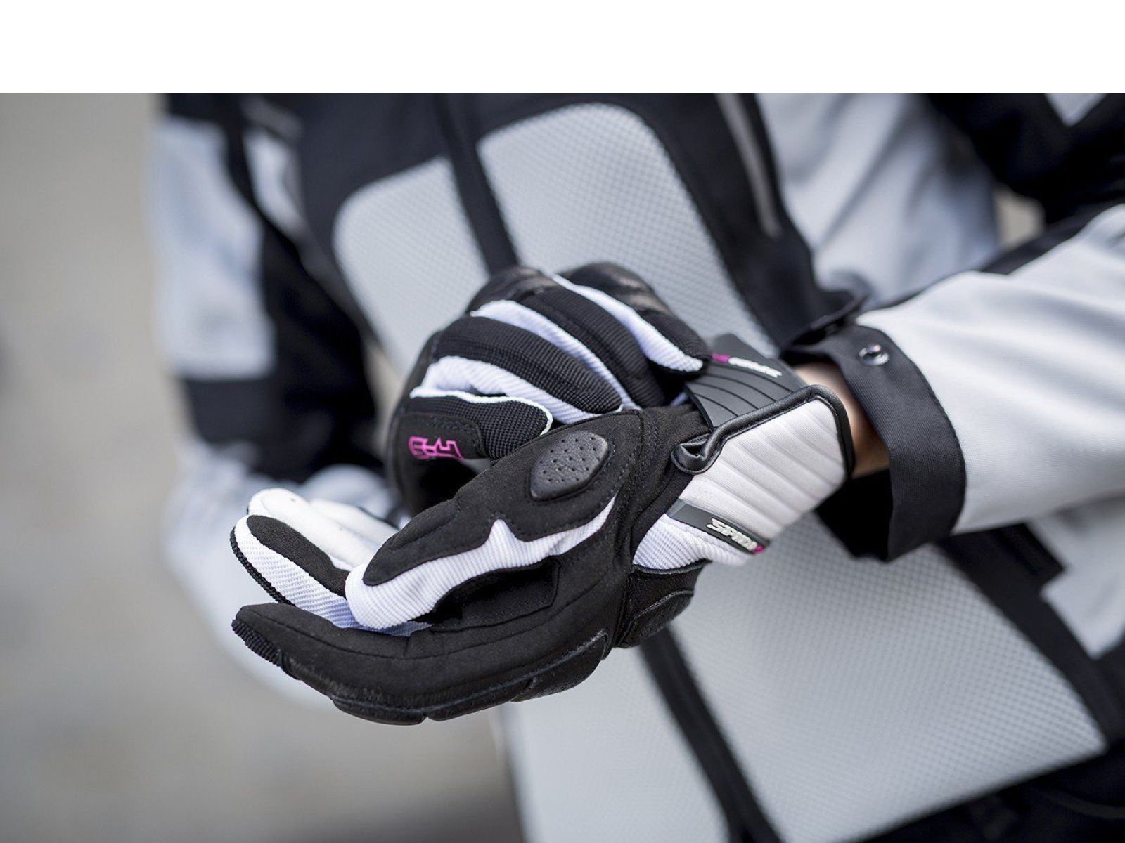 Мотоперчатки женские SPIDI S-4 LADY Black/White