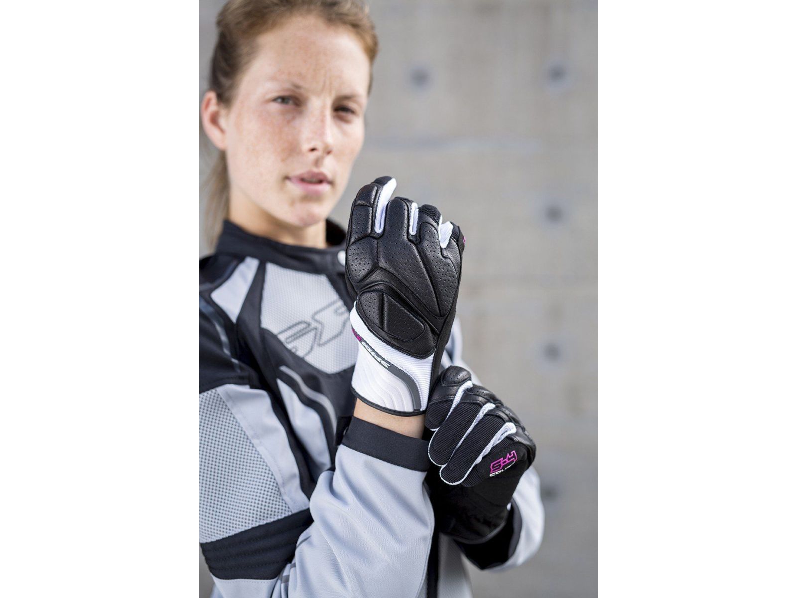 Мотоперчатки женские SPIDI S-4 LADY Black/White