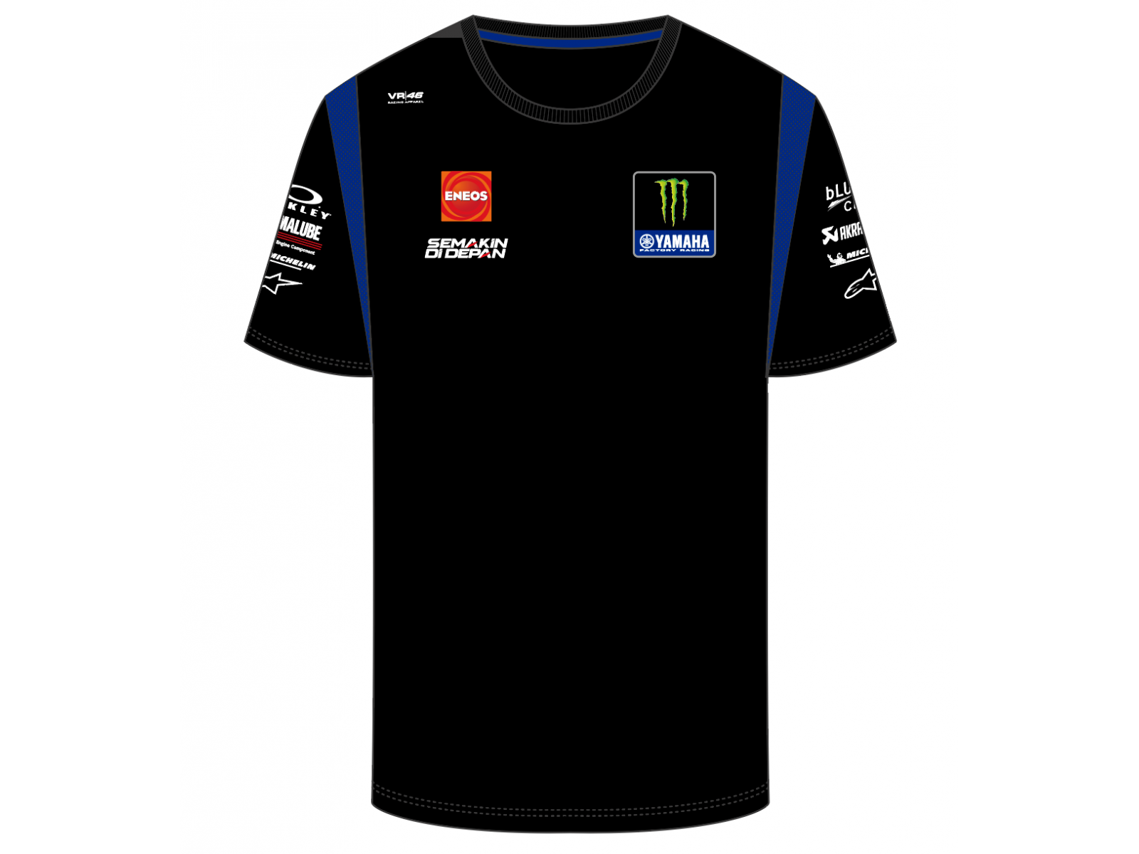Футболка VR46 YAMAHA FACTORY REPLICA LINE Black/Blue