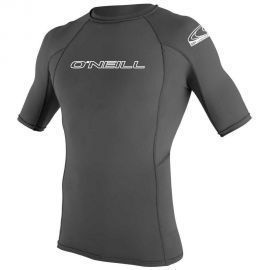 Гидромайка короткий рукав O'NEILL Basic Skins S/S Rush Guard Graphite