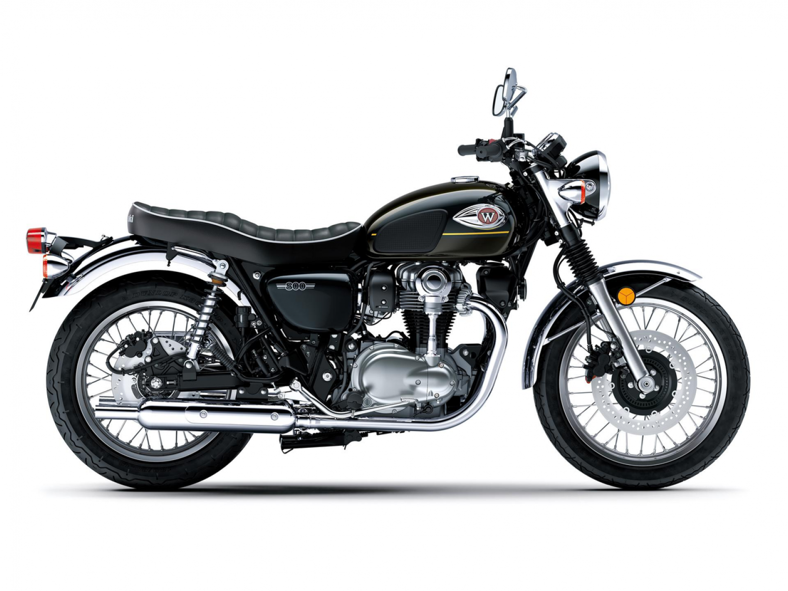 Мотоцикл KAWASAKI W800 (Metallic Brilliant Golden Black / Metallic Diablo Black) 2025