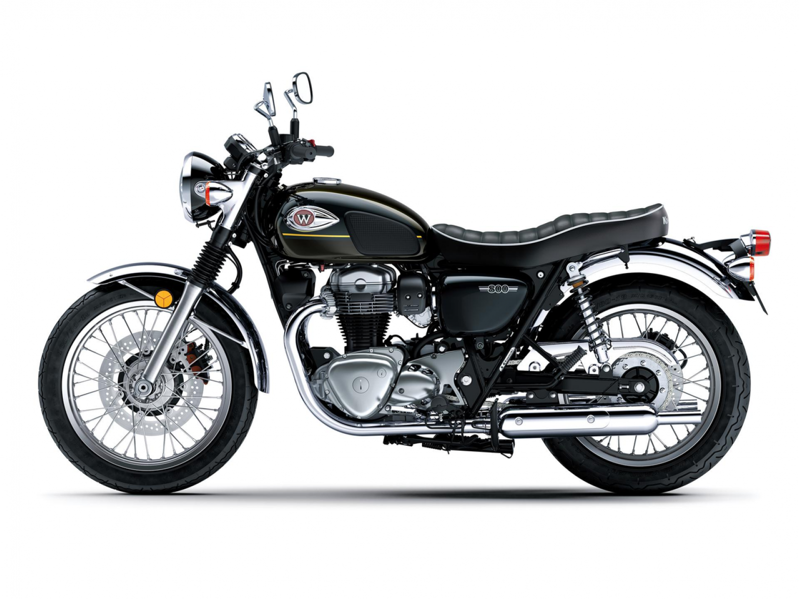 Мотоцикл KAWASAKI W800 (Metallic Brilliant Golden Black / Metallic Diablo Black) 2025