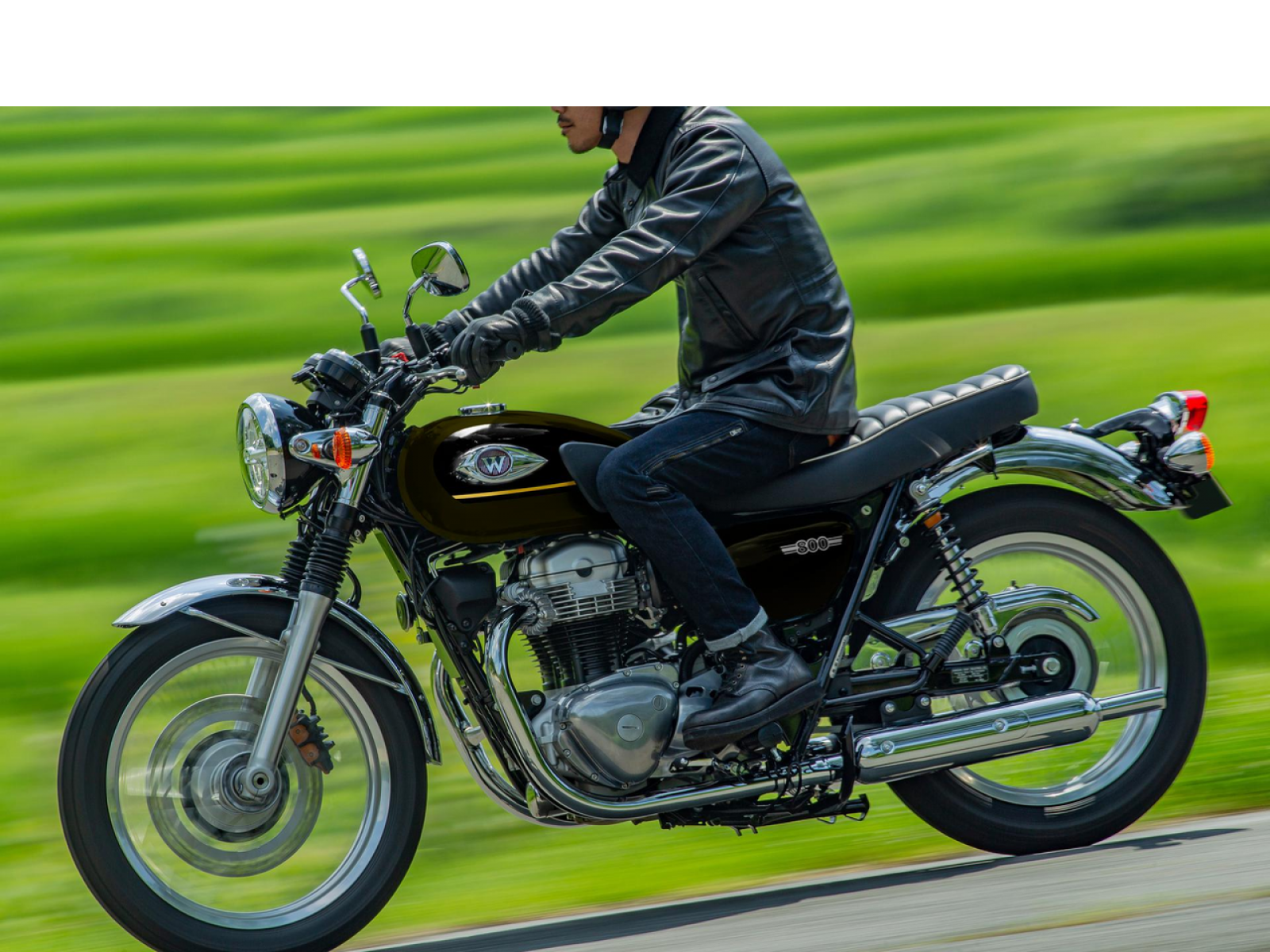 Мотоцикл KAWASAKI W800 (Metallic Brilliant Golden Black / Metallic Diablo Black) 2025