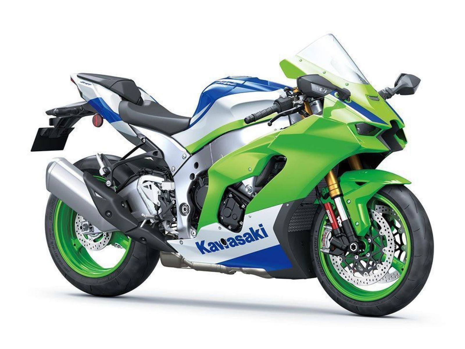 Мотоцикл KAWASAKI Ninja ZX-10R 40th Anniversary (Green/white/ blue) 2024