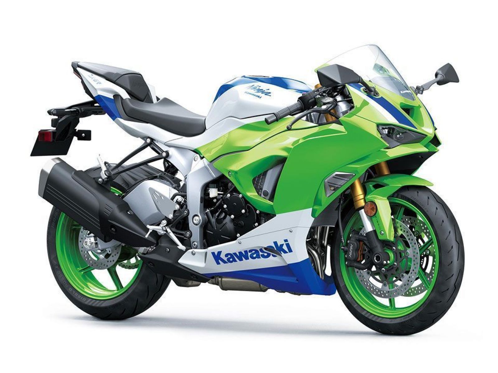 Мотоцикл KAWASAKI Ninja ZX-6R 40 Anniversary (Green/white/ blue) 2024