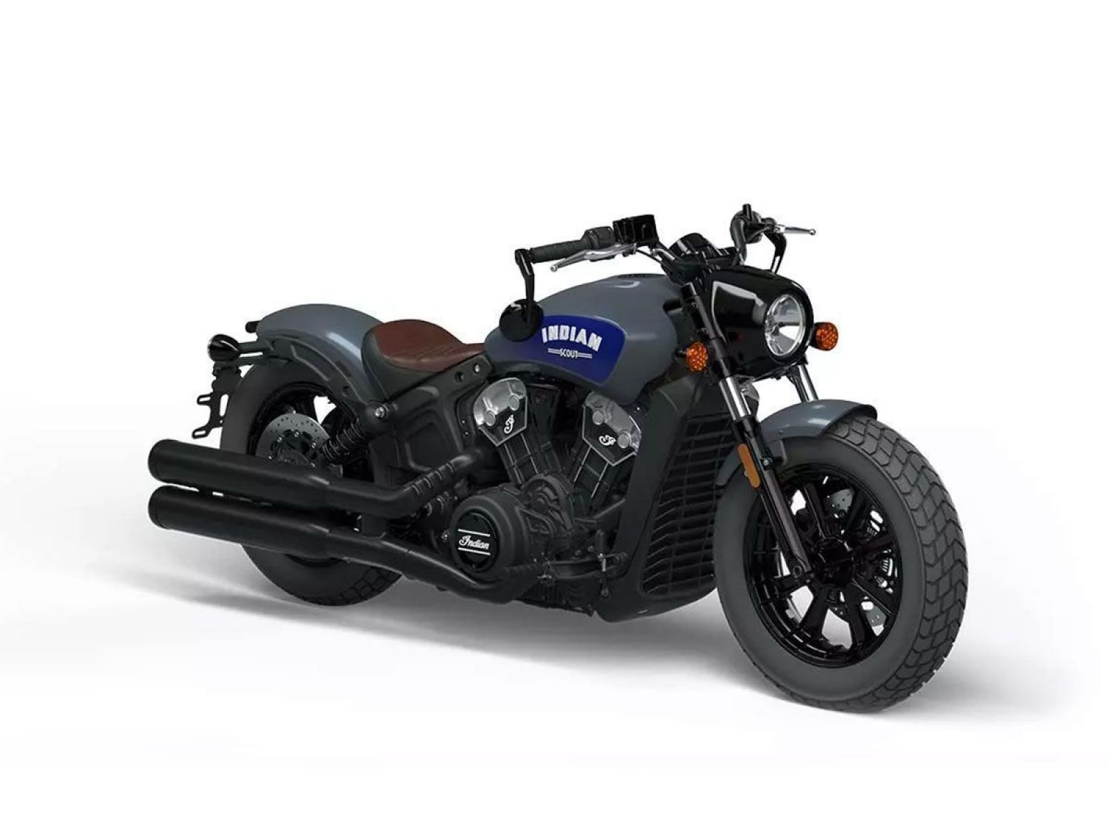 Мотоцикл Indian SCOUT BOBBER (Stealth Gray / Azure Crystal)