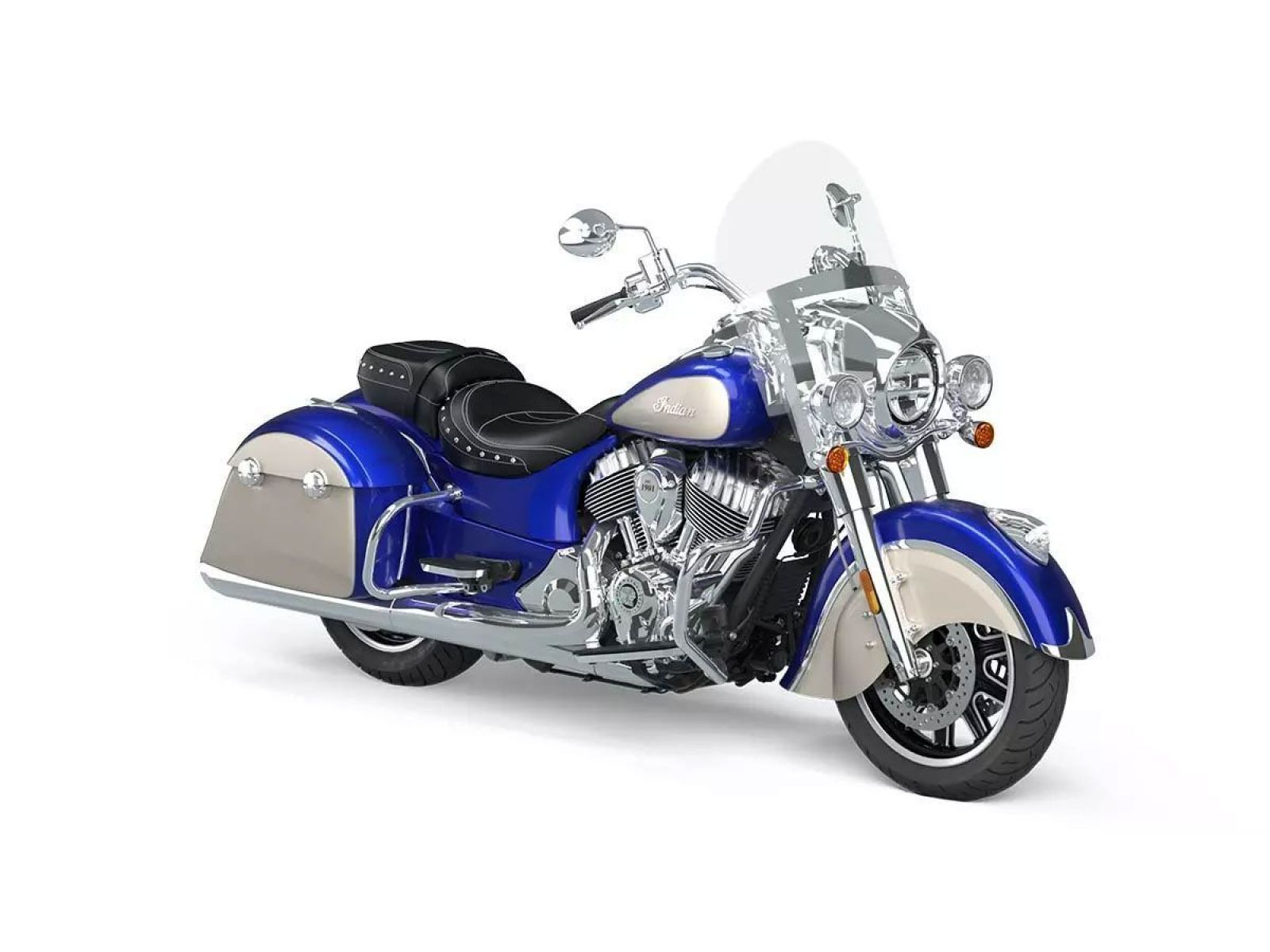 Мотоцикл Indian Springfield (Spirit Blue Metallic / Silver Quartz Metallic)