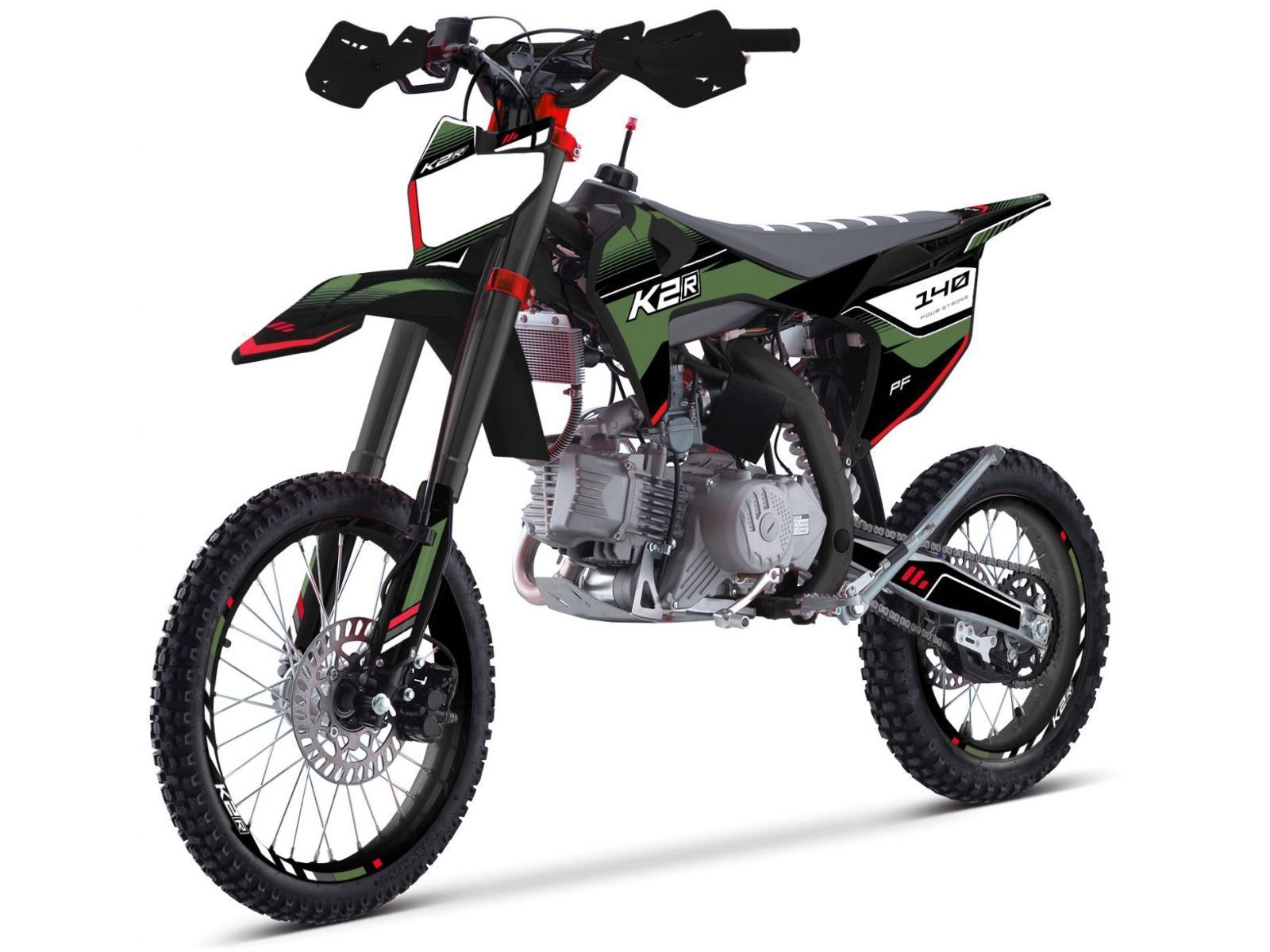 Питбайк K2R PF 140 - Green/Black '2023