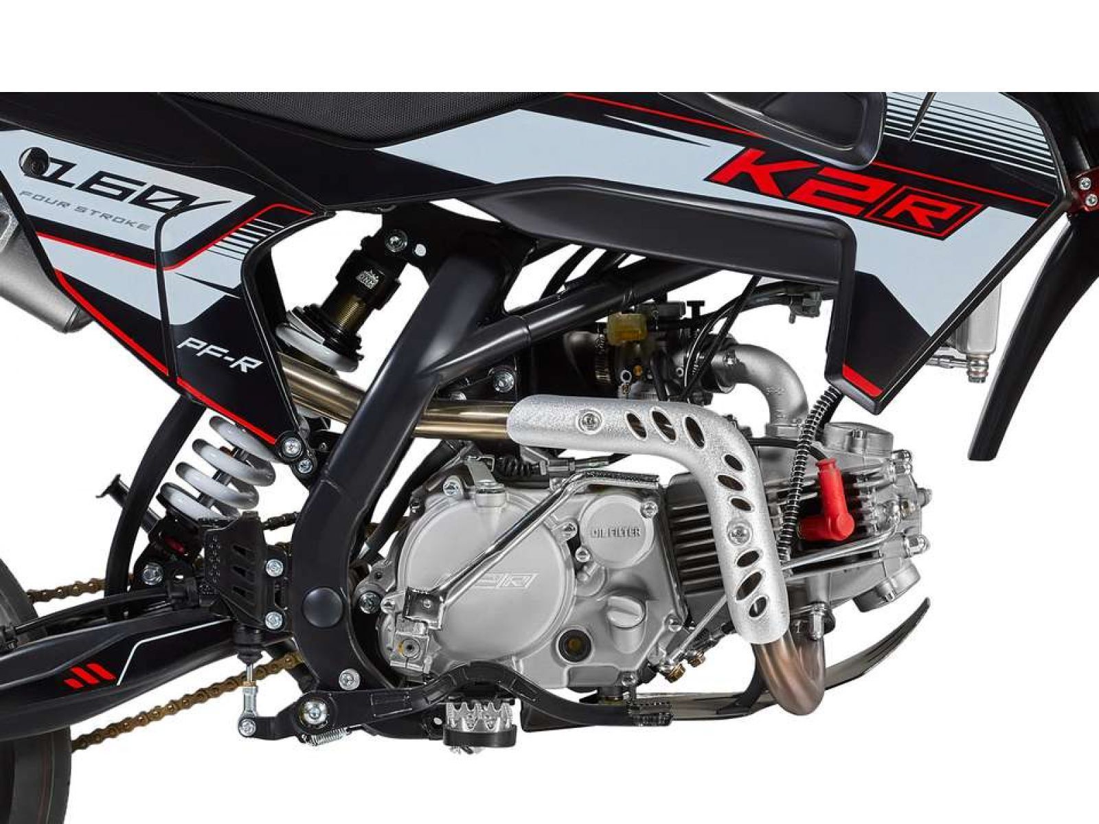 Питбайк K2R PF-R 160 - Red/White '2023