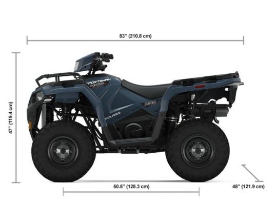 Квадроцикл Polaris Sportsman 450 HO - Zenith Blue 2022