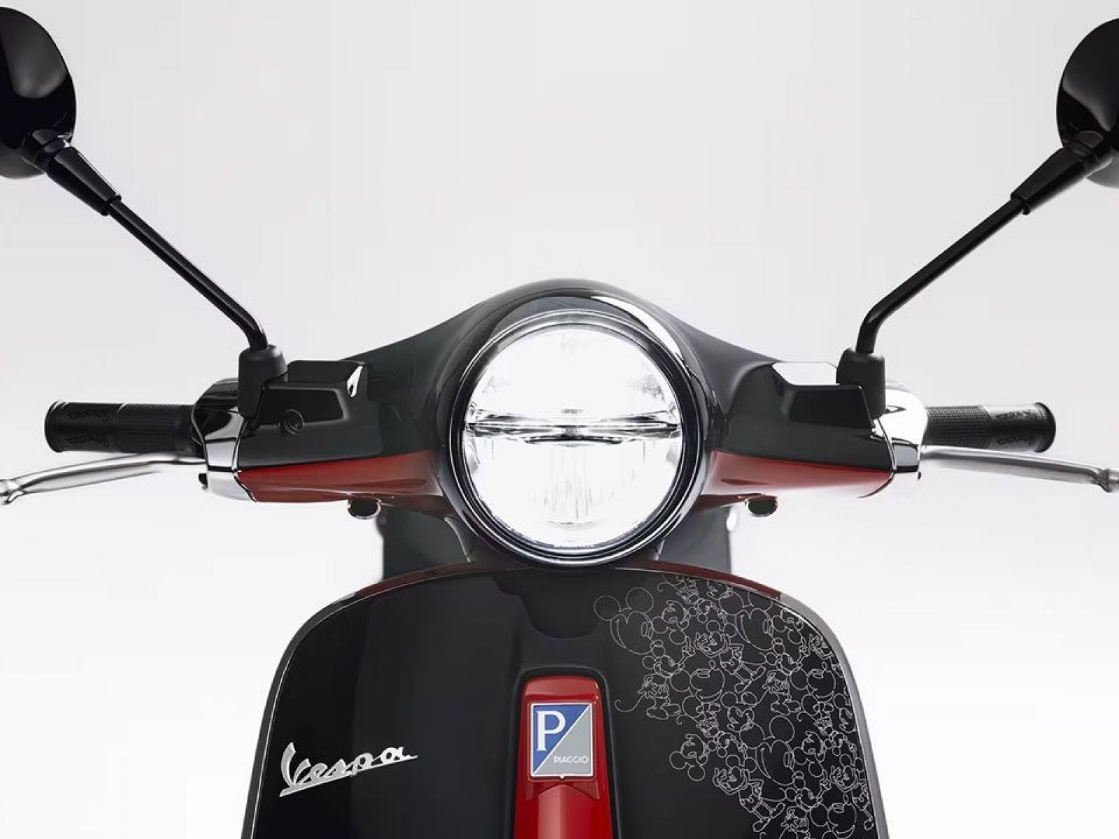 Скутер VESPA Primavera 50 Disney Mickey Mouse Edition (Black Red) 2023
