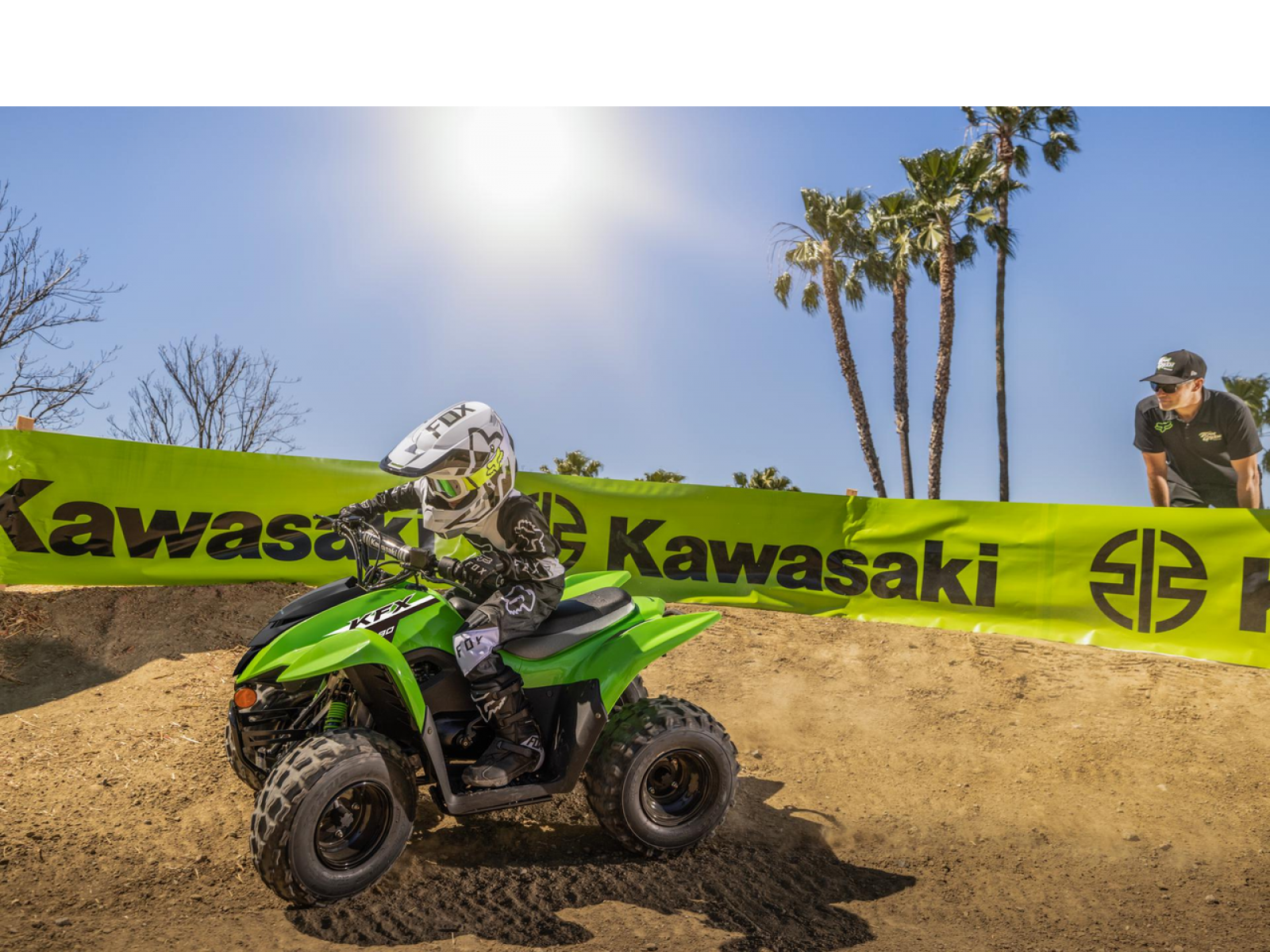 Квадроцикл KAWASAKI KFX90 (Lime Green) 2023