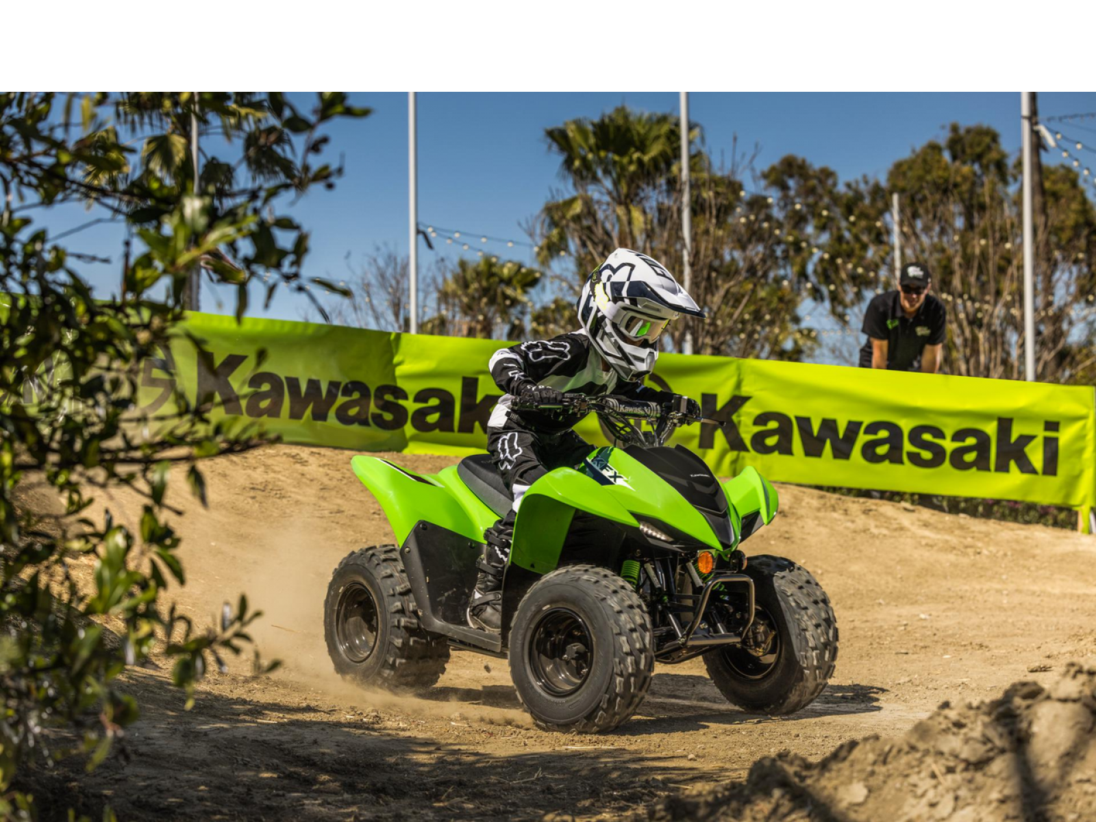Квадроцикл KAWASAKI KFX90 (Lime Green) 2023